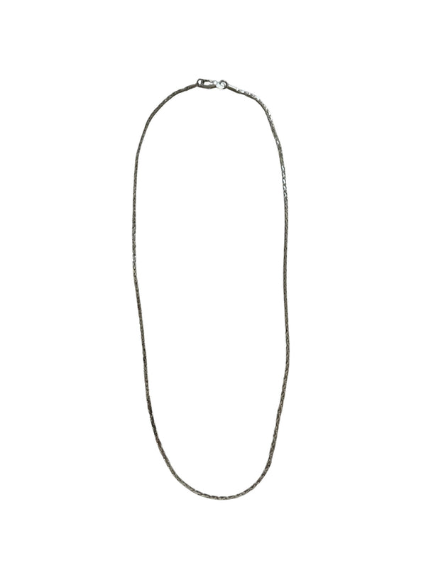 THIN HERRINGBONE NECKLACE, alternate view
