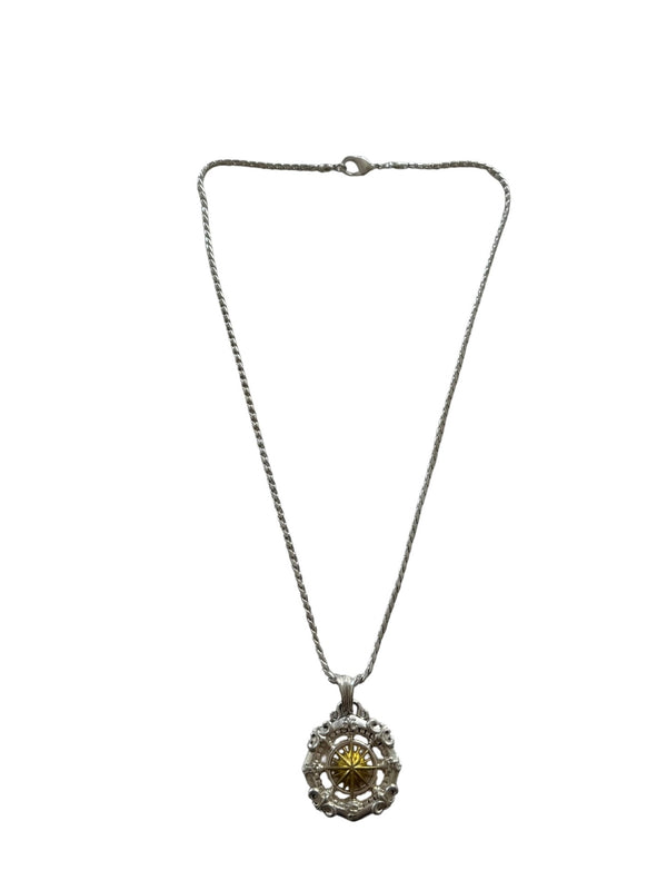 COMPASS ROSE PENDANT NECKLACE, alternate view