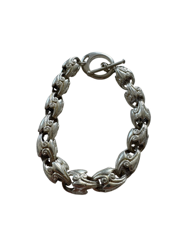 ORNATE SCROLL LINK BRACELET