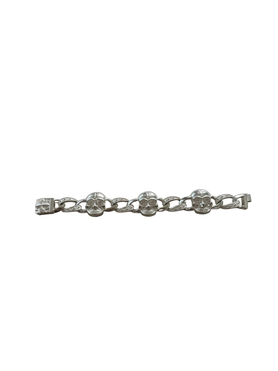 SKULL HEAD CURB BRACELET