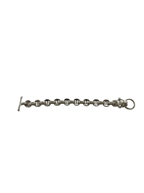 BULLDOG T-BAR CHAIN BRACELET