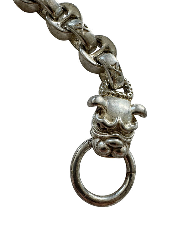BULLDOG T-BAR CHAIN BRACELET, alternate view