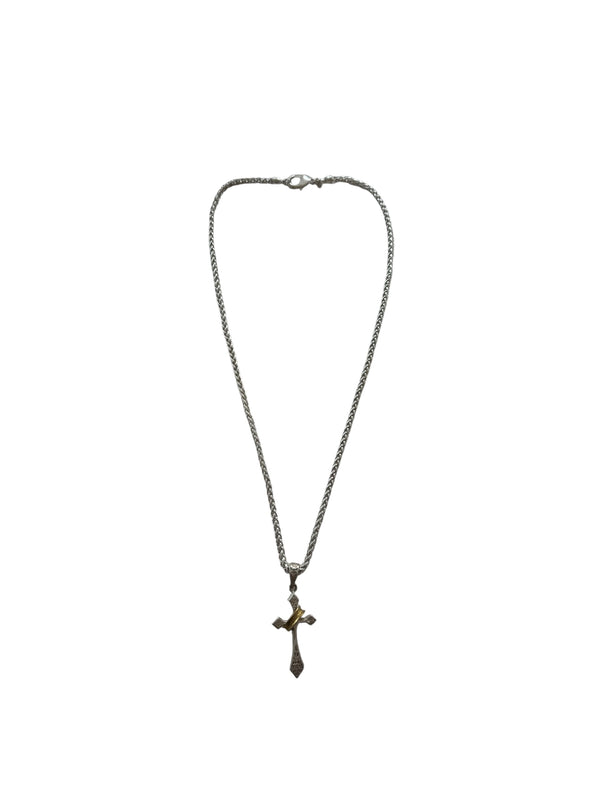 FILIGREE CROSS PENDANT NECKLACE, alternate view