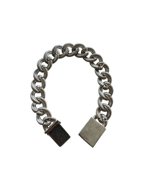 CROSS PLAQUE ROPE CHAIN BRACELET, alternate view
