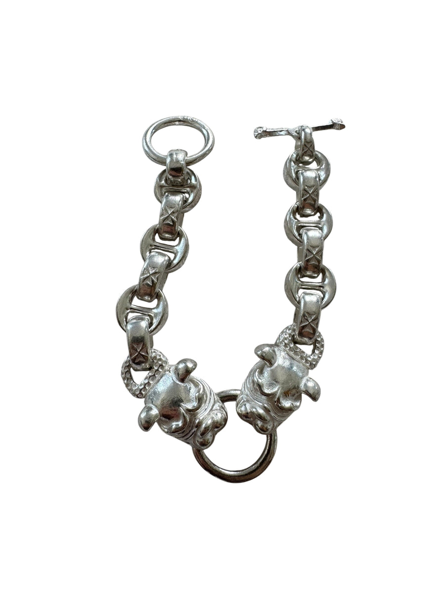 DOUBLE BULLDOG LINK BRACELET