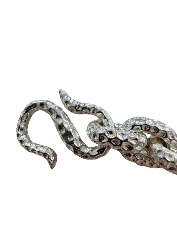RUSTIC HAMMERED CHAIN NECKLACE, alternate view