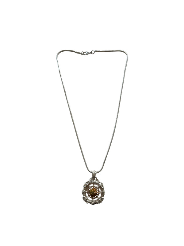 COMPASS ROSE PENDANT NECKLACE, alternate view