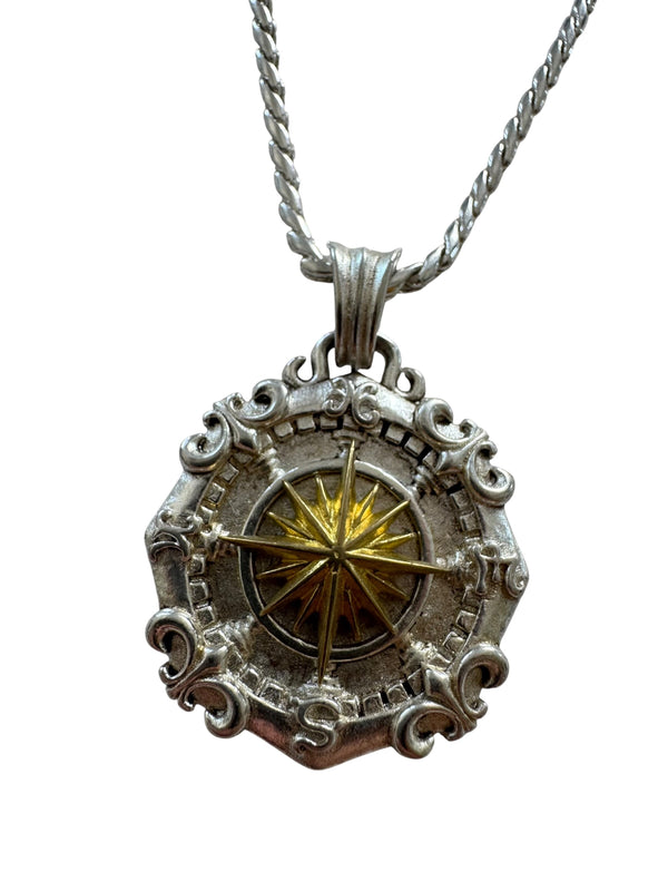 COMPASS ROSE PENDANT NECKLACE