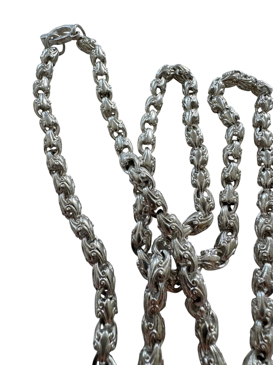 ORNATE SCROLL LINK NECKLACE